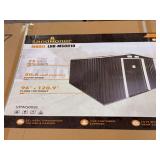 Land Honor 8'x10' Galvanized Apex Roof Metal Shed