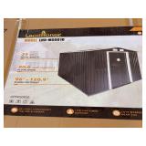 Land Honor 8'x10' Galvanized Apex Roof Metal Shed