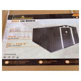 Land Honor 8'x10' Galvanized Apex Roof Metal Shed