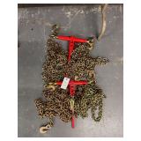 (2) 5/16 Ratchet Binders and (4) 20ft 5/16 Chains