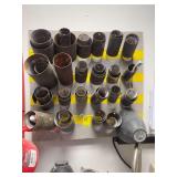Assorted Metal Casting Flasks Mounted on Wall Board