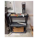 New Hermes Engravograph  RV 7309 Machine with Tooling, Stamps, and Shelving Unit