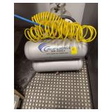 California Air Tools Ultra Quiet Air Compressor with Coiled Hose and Auxiliary Tank