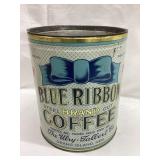 Blue Ribbon 3 lbs. Metal Coffee Tin, 7 1/2"T