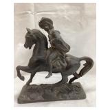 Buffalo Bill Cast Metal Statue, 9 1/2"T, 8 1/2"L