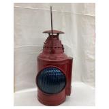 Dressel Railroad Signal Light w/ Blue Glass Lens,