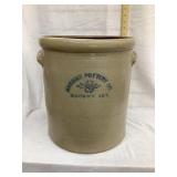Macomb Pottery 8 Gal. Salt Glazed Crock, Handle