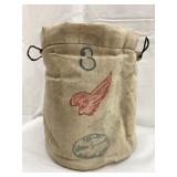 Cloth Red Wing Basket Crock, 10"T