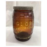Globe Tobacco Co., Detroit, MI Embossed Amber