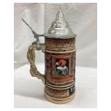 Western Germany Beer Stein, 8 1/2"T