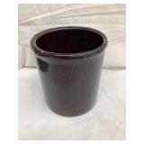 Peoria Pottery Albany Slip 6 1/4"T Stoneware Jar,