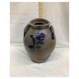 Salt Glazed 2 Gal. Ovoid Shaped Stoneware Jar w/