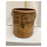 Fort Dodge Salt Glazed 5 Gal. Crock w/ "Dueling