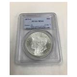1879 S Morgan Silver Dollar, MS 64