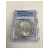1922 S Peace Silver Dollar, AU55