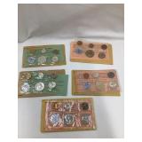 (5) US Mint Proof Coin/Silver Sets-1959, 1960,