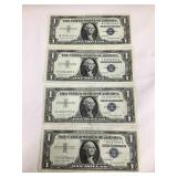 (4) 1957A $1 Silver Certificates