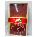 Like Cola Menu Board Plastic Adv. Clock Light,