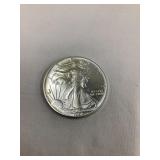 1990 Walking Liberty 1 Oz. Silver Dollar,