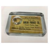 Harlan(IA) Produce Co. Adv. Glass