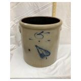 North Star Salt Glazed 5 Gal. Crock w/ Cobalt