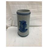 Sleepy Eye Salt Glazed Red Wing"Cattail" Vase, 8