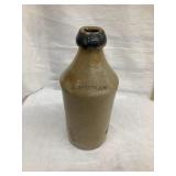 A. McFarland Salt Glazed Stoneware Beer Bottle,