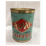 ADVO Gold Medal 3 lbs. Metal Coffee Tin, 8"T