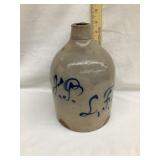 Salt Glazed 1/2 Gal. "Beehive" Stoneware Jug w/