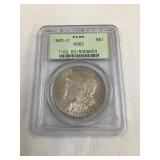 1885 O Morgan Silver Dollar, MS 63
