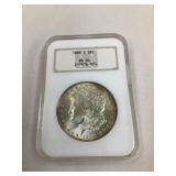 1898 O Morgan Silver Dollar, MS 64
