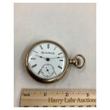 Elgin Pocket Watch w/ Bird & Flowers on Case, Not
