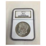 1884 O Morgan Silver Dollar, MS 63