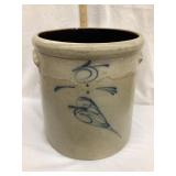 Monmouth/Macomb Salt Glazed 5 Gal. Crock w/