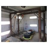2 Ton Chain Hoist on Iron Hoist Frame, 2 Ton