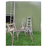 Little Giant Ladder, (2) Iron Saw Horses