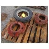 (2) Front Axle Weights, 18" Diameter