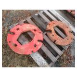 (2) Rear Axle Weights, 24" Diameter