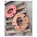 (2) Rear Axle Weights, 24" Diameter