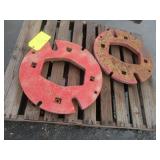 (2) Rear Axle Weights, 24" Diameter