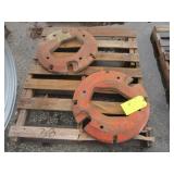 (2) Rear Axle Weights, 24" Diameter