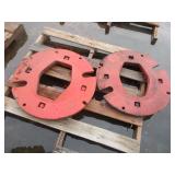 (2) Rear Axle Weightys, 24" Diameter