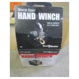 NEW Worm Gear Hand Crank Winch