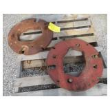 (2) Rear Axle Weights, 24" Diameter