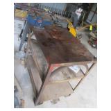 Rolling Iron Welding Table w/ Vise