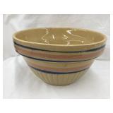 Red Wing Stoneware Red & Blue Banded Bowl,