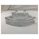 "Remember The Maine" Battleship Glass