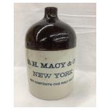 R.H. Macy & Co., New York 1/2 Gal. Adv. Two-Tone