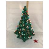 Ceramic Lighted Christmas Tree, Working, Lights,