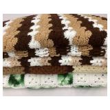 (5) Vintage Afghans, Various Sizes